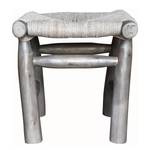 Tabouret Hopen eucalyptus massif - Gris