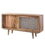 Sideboard Chibia Massivholz Mango - Braun / Weiß