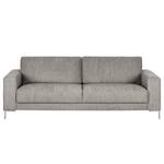 Sofa Fiesta I (3-Sitzer) Strukturstoff - Platin