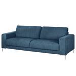 Sofa Fiesta I (3-Sitzer) Strukturstoff - Jeansblau