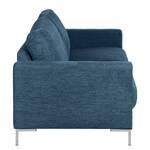 Sofa Fiesta I (3-Sitzer) Strukturstoff - Jeansblau