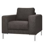 Fauteuil Fiesta I Tissu structuré - Gris foncé