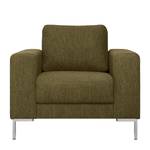 Fauteuil Fiesta I Tissu structuré - Vert olive