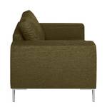 Fauteuil Fiesta I Tissu structuré - Vert olive