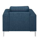 Fauteuil Fiesta I Tissu structuré - Bleu jean