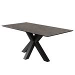 Table Snook Céramique foncé - Largeur : 160 cm - Sans rallonge