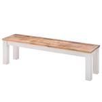 Banc Newhaven Manguier massif - Manguier / Blanc - Largeur : 180 cm