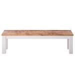 Banc Newhaven Manguier massif - Manguier / Blanc - Largeur : 180 cm