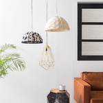 Hanglamp Gatsby katoen/ijzer - wit/zwart