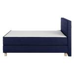 Lit boxspring Smood 140 x 200 cm - Avec tête de lit - Bleu - 140 x 200cm - Avec tête de lit - Matelas de mousse froide