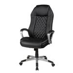 Fauteuil de bureau Matthias Imitation cuir / Noir