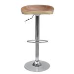 Barhocker Lakeland l Kunstleder / Metall - Beige / Chrom