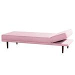 Chaise longue Lenora Structuurstof - Mauve