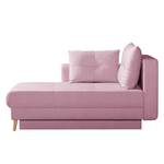 Chaise longue Kalbar Structuurstof - Mauve - Armleuning vooraanzicht rechts