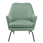 Fauteuil Huntly I Tissu - Vert menthe