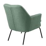 Fauteuil Huntly I geweven stof - Mintgroen