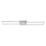 LED-plafondlamp Iven II plexiglas/staal - 2 lichtbronnen