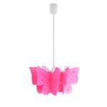 Suspension Kizi Rose foncé - Matière plastique - 46 x 22 x 46 cm