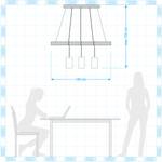 Hanglamp Edgar ijzer/deels massief hout - 3 lichtbronnen