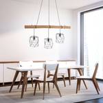 Suspension Edgar Fer / Partiellement en bois massif - 3 ampoules