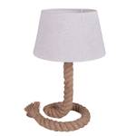 Lampe Rope Blanc - Métal - Fibres naturelles - Textile - 24 x 40 x 24 cm