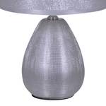 Lampe Silverline Argenté - Céramique - Textile - 10 x 31 x 10 cm
