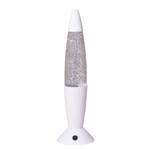 Lampe à lave Sosoye Blanc - Métal - Matière plastique - 10 x 36 x 10 cm