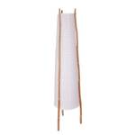 Lampadaire Bamboo Blanc - Papier - Bois massif - 30 x 134 x 30 cm