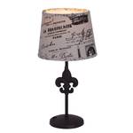 Lampe Traveller Beige - Métal - Textile - 18 x 35 x 18 cm