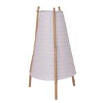 Lampe Bamboo Blanc - Papier - Bois massif - 13 x 44 x 13 cm