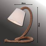 Lampe Rope I Beige - Fibres naturelles - Textile - 26 x 38 x 26 cm
