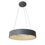 LED-hanglamp Carla plexiglas/roestvrij staal - 1 lichtbron - Grijs - Diameter: 45 cm