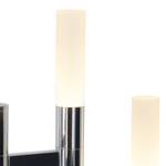 LED-Stehleuchte Candle Milchglas / Edelstahl  - 6-flammig