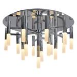 LED-Deckenleuchte Candle Milchglas / Edelstahl - Durchmesser: 60 cm