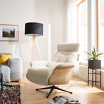 Fauteuil relax Anderson III Tissu Saia: Beige - Noir - Chêne