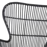 Rotan-fauteuil Candela (incl. zitkussen) - rotan/metaal - Zwart