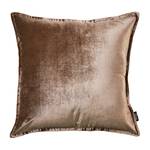 Housse de coussin Glam Tissu mélangé - Marron chocolat