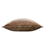 Housse de coussin Glam Tissu mélangé - Marron chocolat