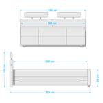 Boxspring Langholm kunstleer - Wit