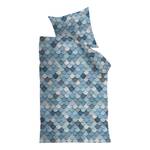 Parure de lit View Coton - Bleu - 135 x 200 cm + oreiller 80 x 80 cm