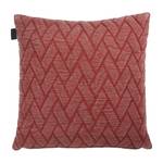 Coussin Faded Structure Coton - Rouge