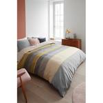 Parure de lit en satin mako Bodhi Coton - Jaune / Gris - 135 x 200 cm + oreiller 80 x 80 cm