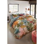 Parure de lit en satin mako Leafage Coton - Multicolore - 155 x 200 cm + oreiller 80 x 80 cm