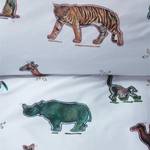 Parure de lit KIDS Zoo Coton - Blanc - 140 x 200/220 cm + oreiller 70 x 60 cm