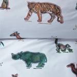 Parure de lit KIDS Zoo Coton - Blanc - 135 x 200 cm + oreiller 80 x 80 cm