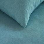 Biber-Bettwäsche Frost Baumwollstoff - Blau - 155 x 200 cm + Kissen 80 x 80 cm