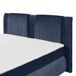 Lit boxspring Gadeby Microfibre - Bleu foncé - 180 x 200cm