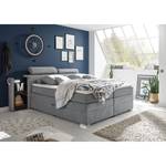 Lit boxspring Karise Microfibre - Gris foncé