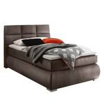 Boxspringbett Malm Antiklederoptik - Dunkelbraun - 120 x 200cm