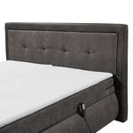 Lit boxspring Biltris Microfibre - Argile - 180 x 200cm